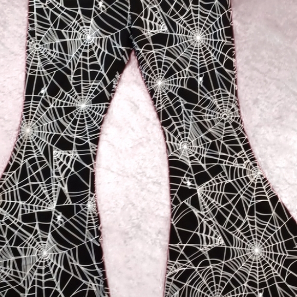 DOLLSKILL TRICKZ N TREATZ XXL TOTAL SPINISTER FLARED PANTS - Picture 4 of 13